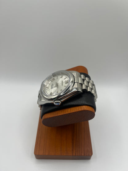 Date Roman Silver Dial