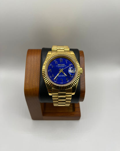 Golden Date ArabicBlue Dial