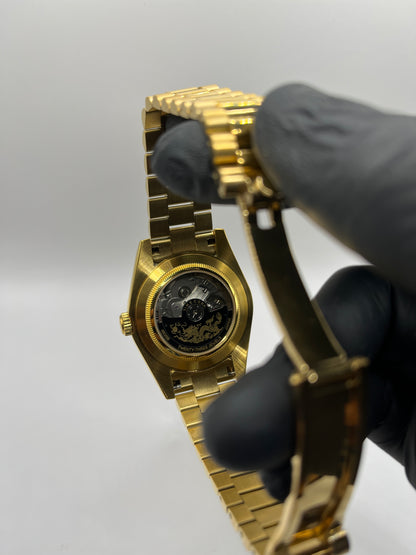 Golden Date ArabicBlue Dial